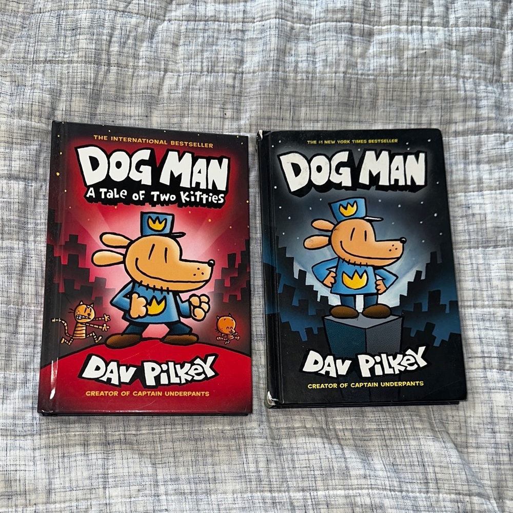 Dog Man Book Set of 2 by - Dav Pilkey